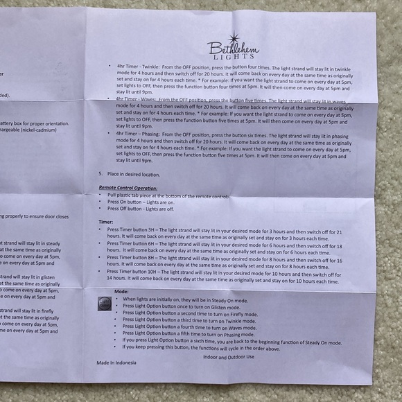 Bethlehem Lights - Set of 4 - 30L Wire Lights Battery Operated with Timer - Picture 7 of 9